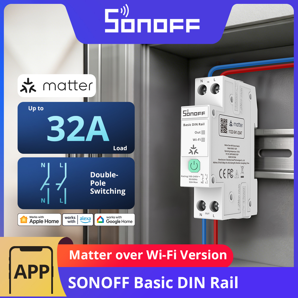 Sonoff Basic Switch - SONOFF BASIC-1GSP 기본 단일 채널 DIN