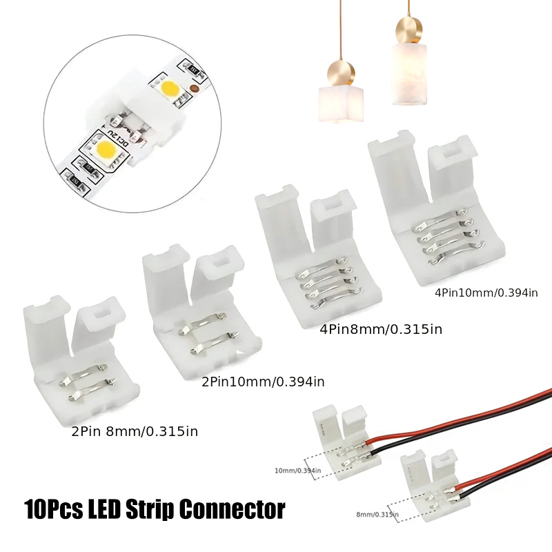 Rgb Led Matrix 8X8 - 10Pcs LED 스트립 커넥터 8MM 10MM