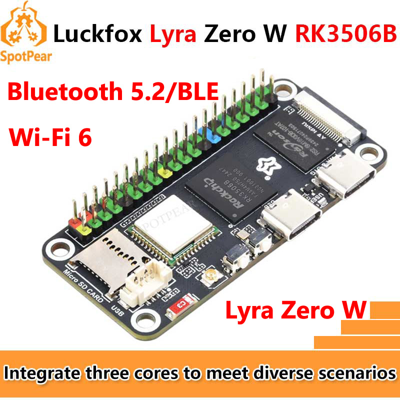 Pi Zero W Board - 럭스폭스 라이라 제로 W RK3506B 락칩
