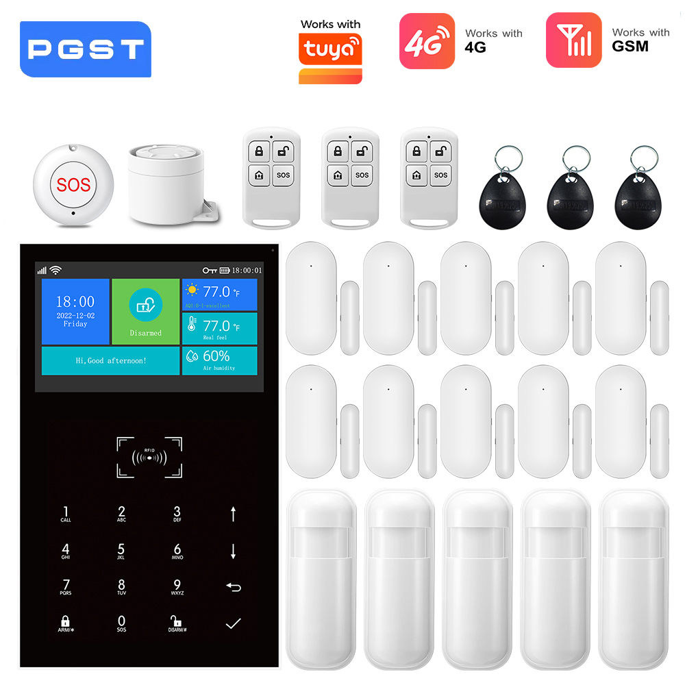 Smart Home Automation Diy - 4G GSM WiFi 알람 시스템, 투야