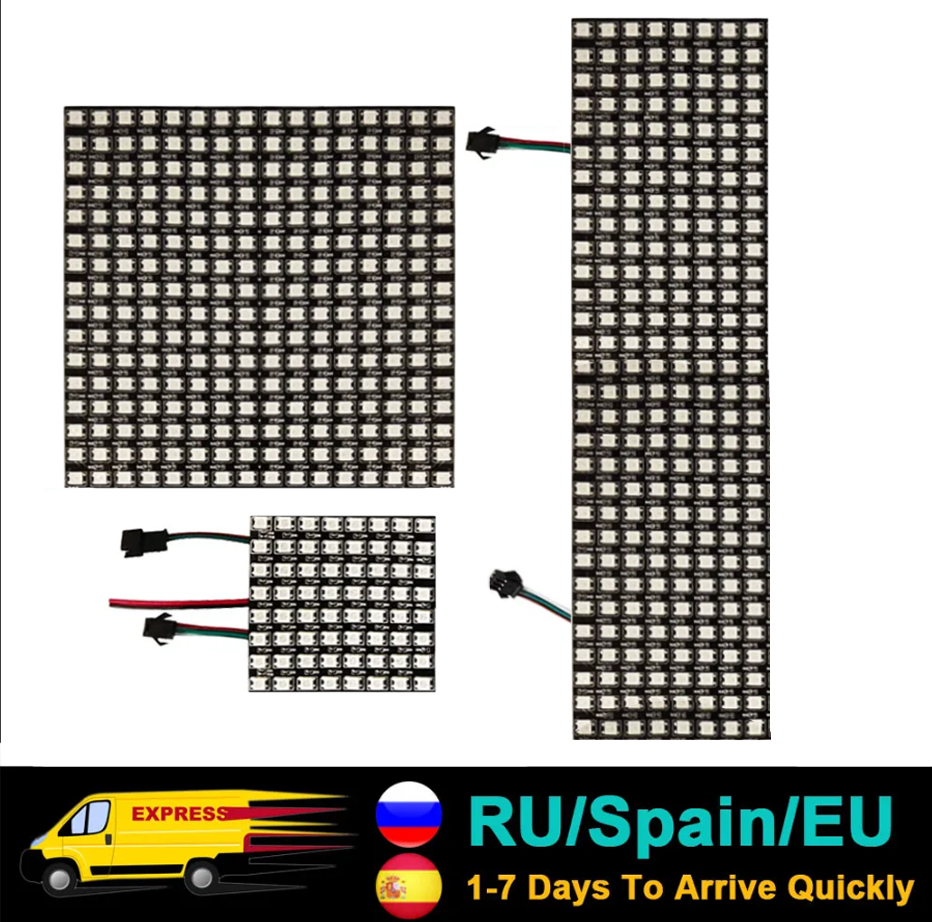 Rgb Led Matrix 8X8 - DC5V WS2812B 5050 RGB SMD 유연한