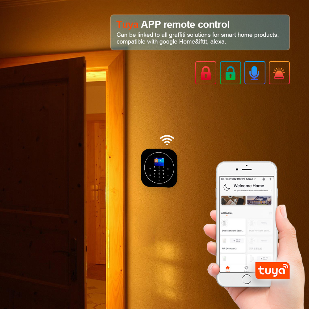 KERUI G12 2G Wifi 무선 홈 경보 시스템  - Home Automation System Diy 리뷰 및 가격