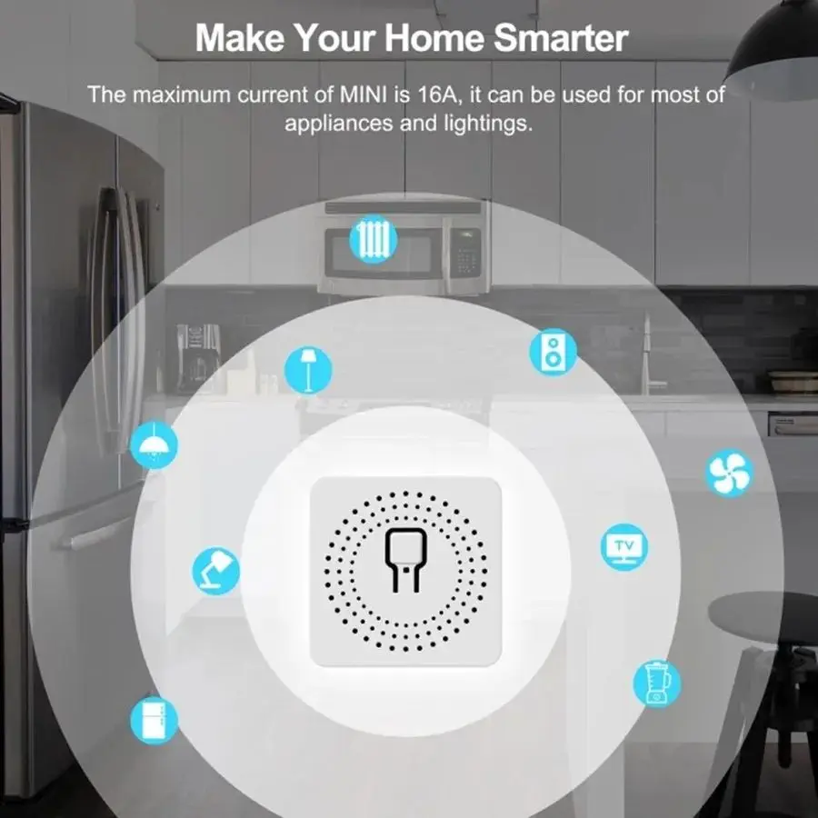 RF433MHz 16A 미니 스마트 릴레이 수신기 스위 - Home Automation Systems Diy 리뷰 및 가격
