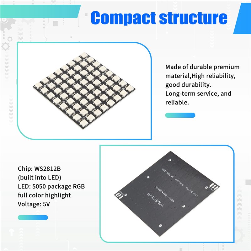 AT82-WS2812 LED 5050 RGB 8X8 L - Rgb Led Matrix 8X8 리뷰 및 가격