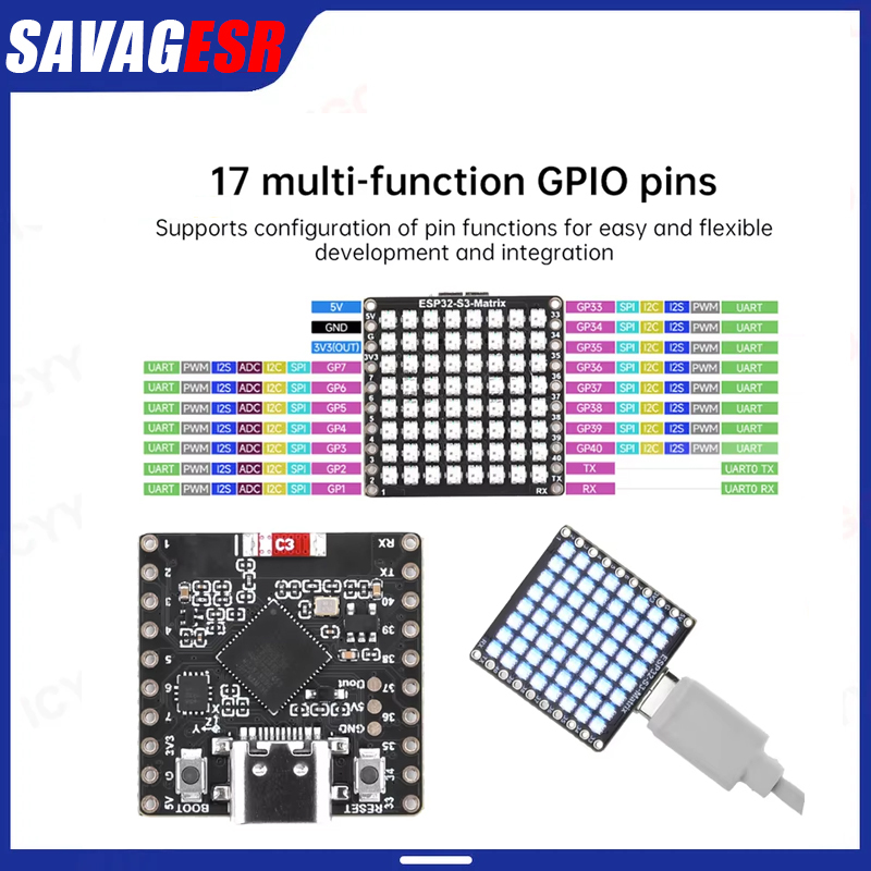 ESP32-S3 기반의 ESP32-S3 매트릭스 WIF - Rgb Led Matrix 8X8 리뷰 및 가격