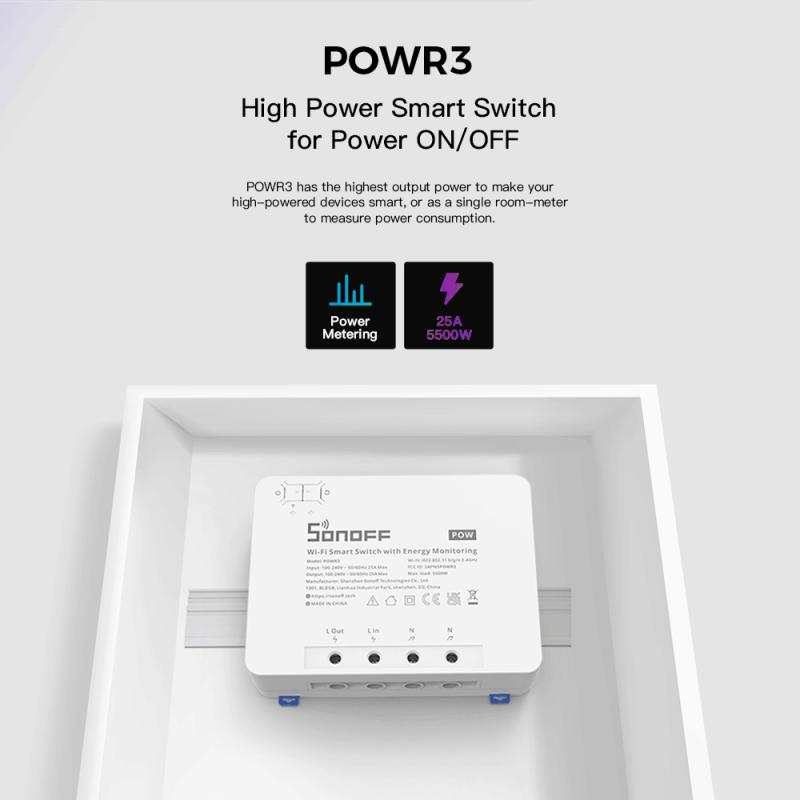 SONOFF POW POWR3/Powr316/POWR3 - Sonoff Basic Switch 리뷰 및 가격