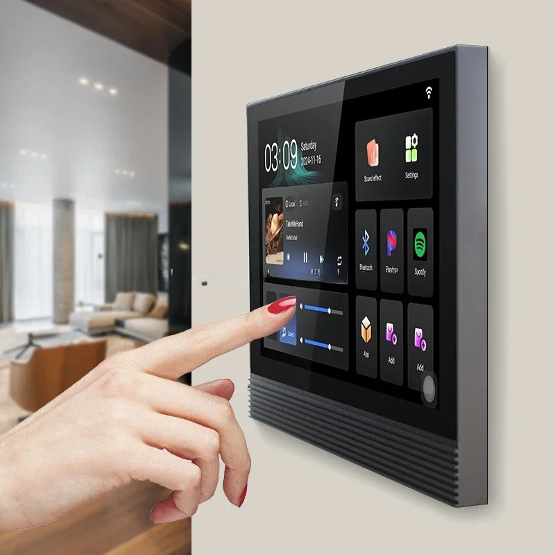 새로운 디자인 7인치 스마트 홈 스피커 벽걸이형 앰프  - Home Automation System Design 리뷰 및 가격